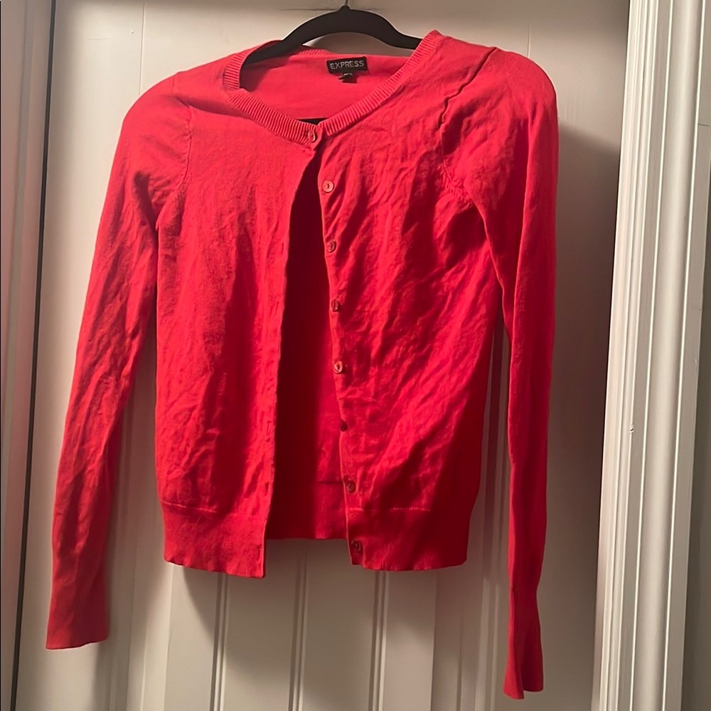 Express Red Cardigan